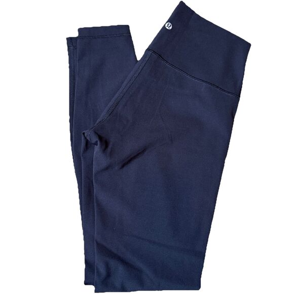 lululemon athletica Pants - Lululemon Womens Wunder Under High Rise Leggings Black Sz 6 Yoga Running Gym EUC